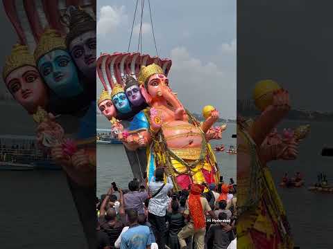 Khairatabad Maha Ganpati Visarjan 2024 #youtubeshorts #ytshorts #ganeshnimajjanam