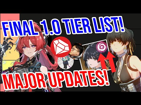 FINAL 1.0 TIER LIST! Major Updates! Wuthering Waves