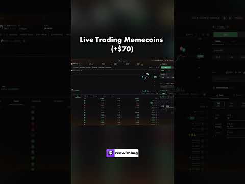 I Made $70 Trading Memecoins Live!