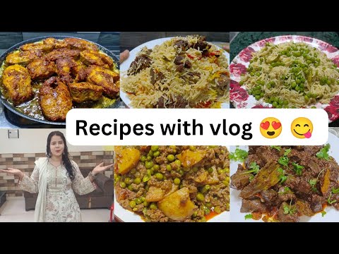 Recipes with vlog 😍🤗 | Eid/ Bakra Eid special Recipes