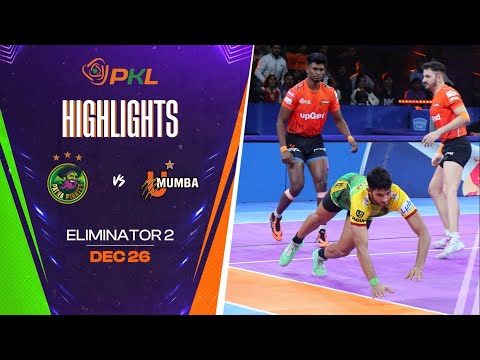 Match Highlights: U Mumba vs Patna Pirates | Eliminator 2 | December 26 | PKL Season 11