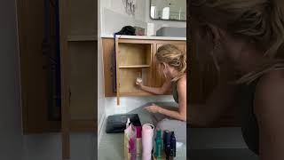 Declutter with the Clutters! Bathroom cabinets! #declutteryourhome #declutterwithme