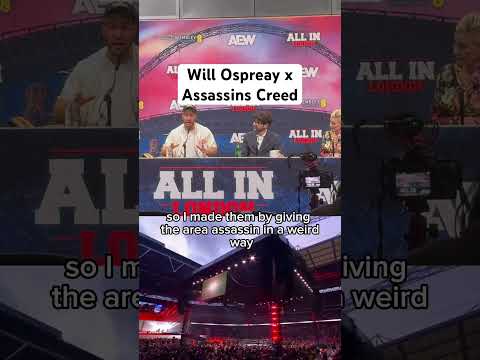 Will Ospreay on Assassin’s Creed entrance #AEW #Allin #assassinscreed