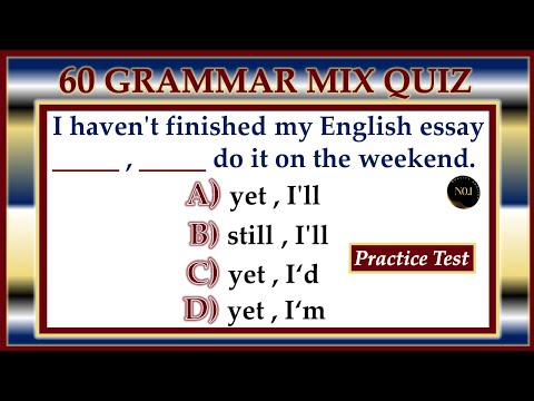 60 Mixed English Grammar Quiz for All Levels | Objective Grammar Questions | No.1 Quality English