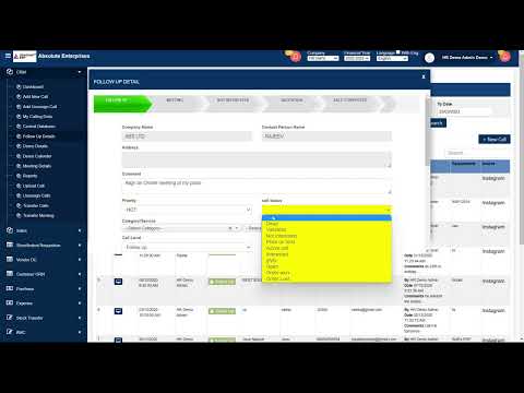 Lead Management System - Follow-ups Software in Absolute ERP | CRM Management System