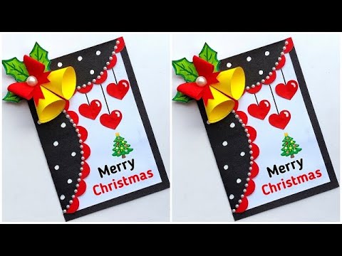 Christmas greeting card 2023 / Merry Christmas card making / How to make Christmas card