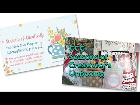 UNBOXING my CCC Seasons of Creativity Feb 2024 Subscription Box | Country Craft Creations DT