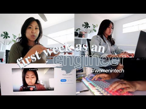 WEEK IN MY LIFE: first week as an engineer, fully remote job, switching careers // #womenintech