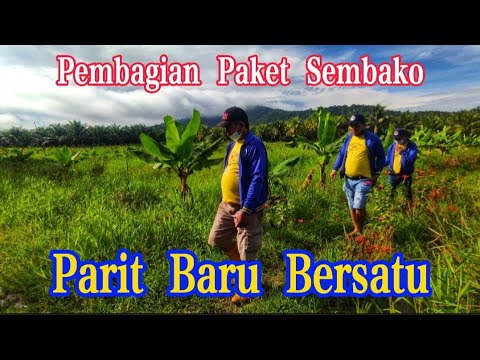 Pembagian Paket Sembako 25/Agustus/2021  Parit Baru Bersatu PBB