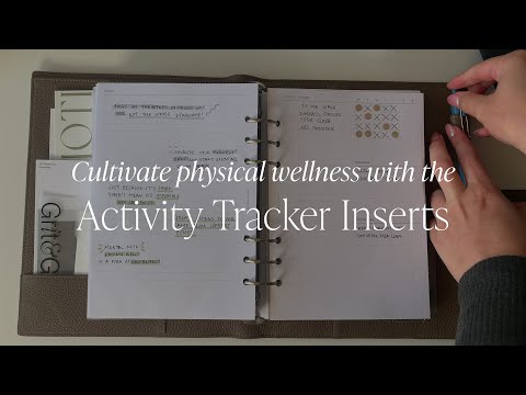 Plan Your Healthy Habits: Activity Tracker Planner Inserts Deep Dive | Cloth & Paper