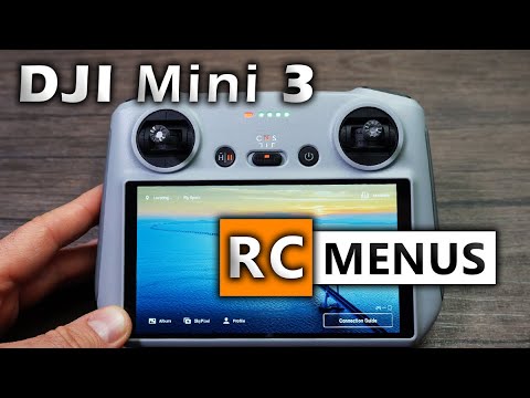 DJI Mini 3 DETAILED RC Remote Controller Menu Options and Functions