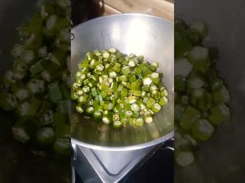 #bhindi ki bhujia easy recipe healthy and tasty recipe by YouTube shorts viral shorts by kriti kitch