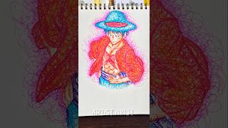 How To Draw Luffy From One Piece | #shorts #howtodrawanime #onepiece #luffy #animedrawing