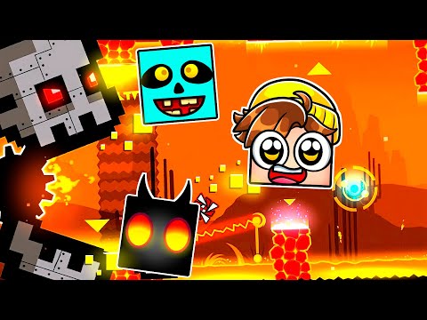 We Beat The GEOMETRY DASH BOSS BATTLE...