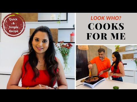 LOOK WHO COOKS FOR ME | Quick & Simple Recipe | Kavya Nagaraj | Kannada Vlogs