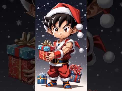 Goku as Santa #shorts #christmas #goku #trending #ai #edit