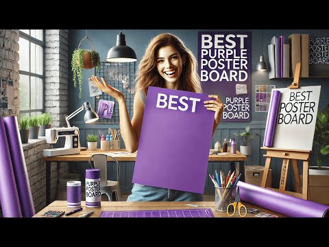 💜 Best Purple Poster Board | Hygloss Purple Bright Colored Cardstock ✂️