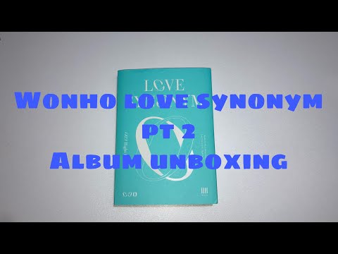 Wonho love synonym pt2 ver album unboxing