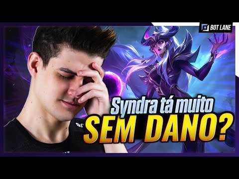 Testei SYNDRA DE COLHEITA na BOT LANE! Será que deu DANO?!