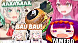 Fuwamoco scares everyone by causing chaos with her Car Burger [Hololive]