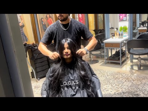 Long layered haircut | long layers for long hair | inversion haircut full video | in Hindi #haircare