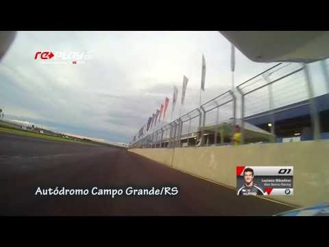 Luciano Ribodino a volta da pole em Campo Grande/RS - Moto1000GP - Câmeras on-board Replay XD