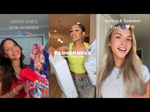 Summer shopping haul - TikTok compilation 🛍️😋