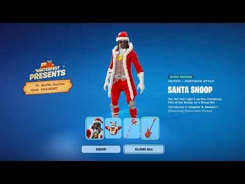 ALL FORTNITE WINTERFEST 2024 PRESENTS