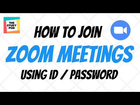 How to join Zoom Meeting with meeting ID & password | The Study Pod