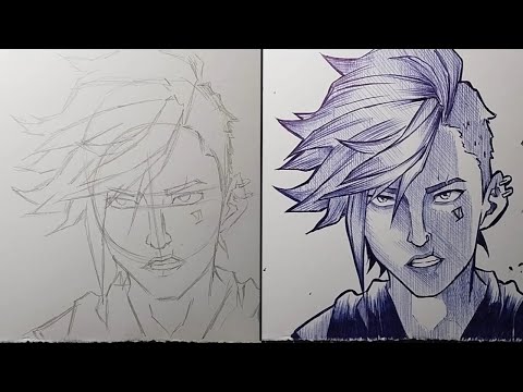 How To Draw VI Step By Step - [ARCANE]