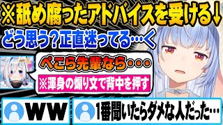 天音かなたに悩みを相談した結果送られてきた舐め腐った一言に笑ってしまう兎田ぺこらｗ【ホロライブ 切り抜き Vtuber 兎田ぺこら パワプロ ミリしらパワプロ杯】