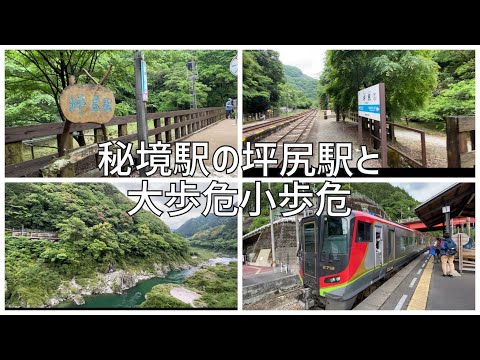 徳島県の秘境駅の坪尻駅と大歩危小歩危