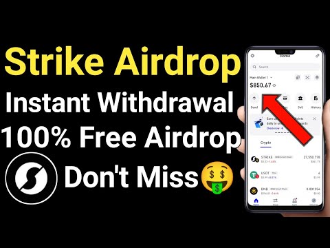 Strike token instant withdrawal || Strike token selling process || Strike token swap kaise kare