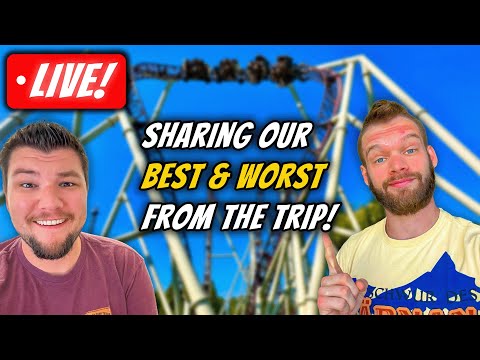 LIVE - European Slaycation Top 10 Coasters, EU Coaster Awards, Trip Itinerary, & More!