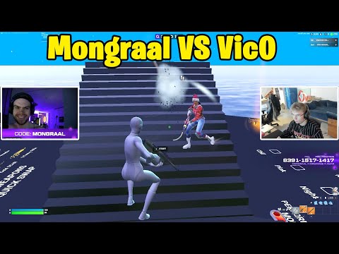 Mongraal VS Vic0 1v1 Buildfights!