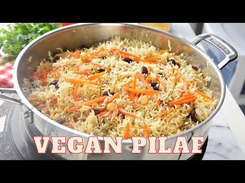 VEGAN AFGHANI PILAF/PULAO | Kabuli Pulao Recipe