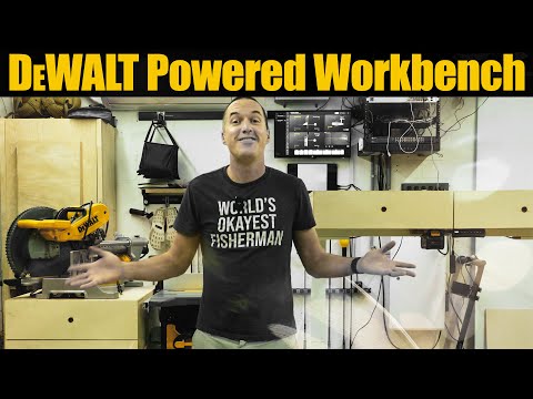 DeWalt Battery Powered Adjustable Height Workbenches - DIY Hack