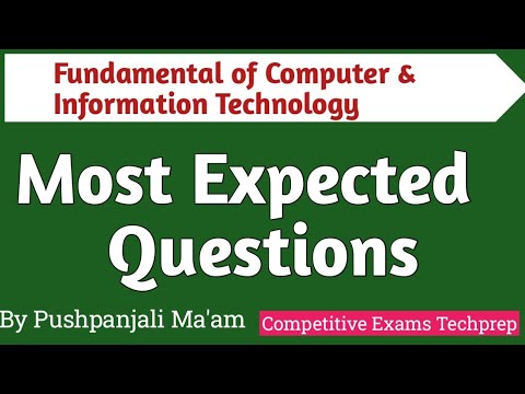 Most Expected Questions of FCIT (Fundamental of Computer & Information Technology )