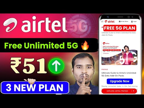 Airtel 5G Unlimited Data New Plan | Airtel 5g plans | Airtel 5g upgrade plan | airtel 5g unlimited