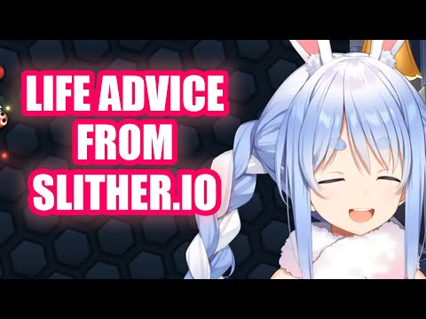 Pekora Tells an Important Life Advice that she Remembered While Playing Slither 【Hololive Eng Sub】