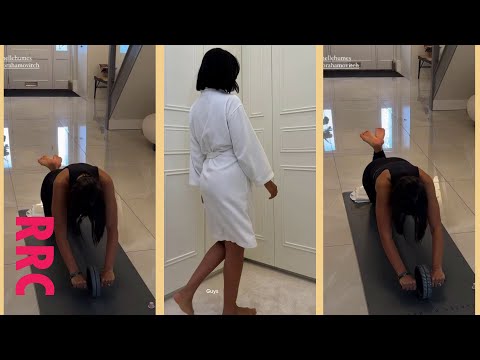 Rochelle Humes @socials mix, inc home workouts (feet)