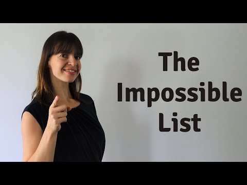 The Impossible List - what it is and how to create one | Tuesday's Action Ep.008