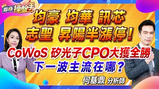 2024.08.23【均豪、均華、訊芯、志聖、昇陽半漲停！ CoWoS、矽光子CPO大獲全勝 下一波主流在哪？】#鼎極操盤手 何基鼎分析師