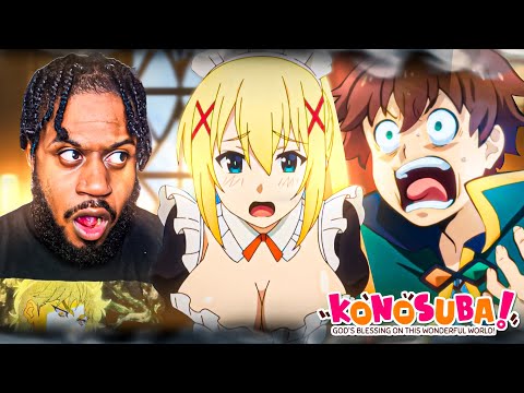 FIRST TIME WATCHING KONOSUBA | KONOSUBA Season 3 Episode 1& 2 REACTION