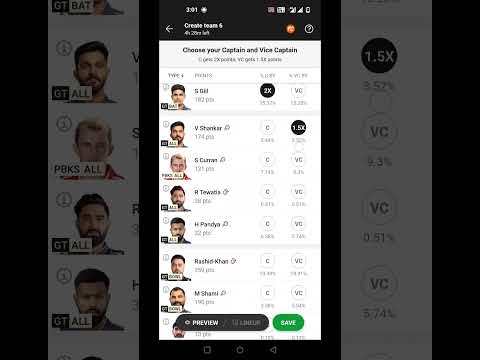 PBKS VS GT Team Dream11 || GT VS PBKS DREAM11 || PBKS VS GT HIGHLIGHT