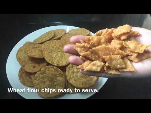 గోధుమపిండి పల్లీలతో కరకరలాడే చిప్స్(Type 3)| Wheat Flour Chips recipe in Telugu| Chekkalu recipe