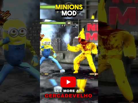 MINIONS MOD IN MORTAL KOMBAT 😂 #cercadevelho #minions #mods #gaming #viralshort #shorts