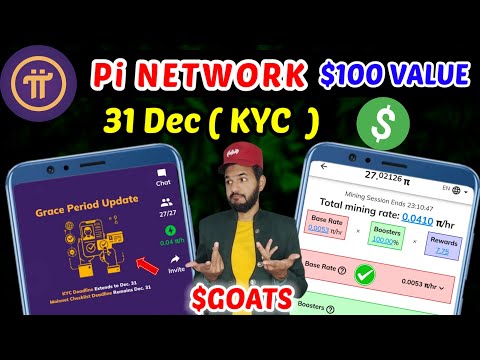 Pi network $100 Listing Value| Pi Network Kyc Completed 31 last date | Pi network new update