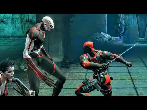 Wade Wilson Fights with 'Slender Man' in Genosha's Prison (Deadpool Game)