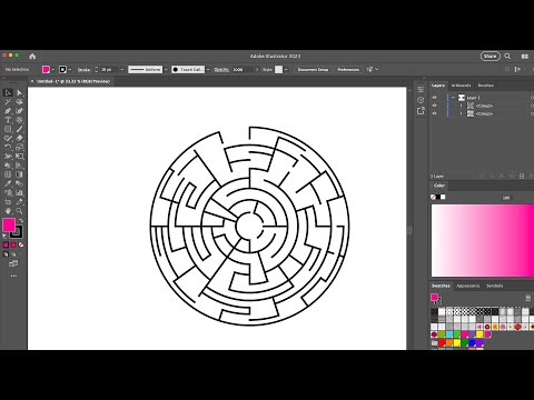 Create a Circular Maze in Illustrator